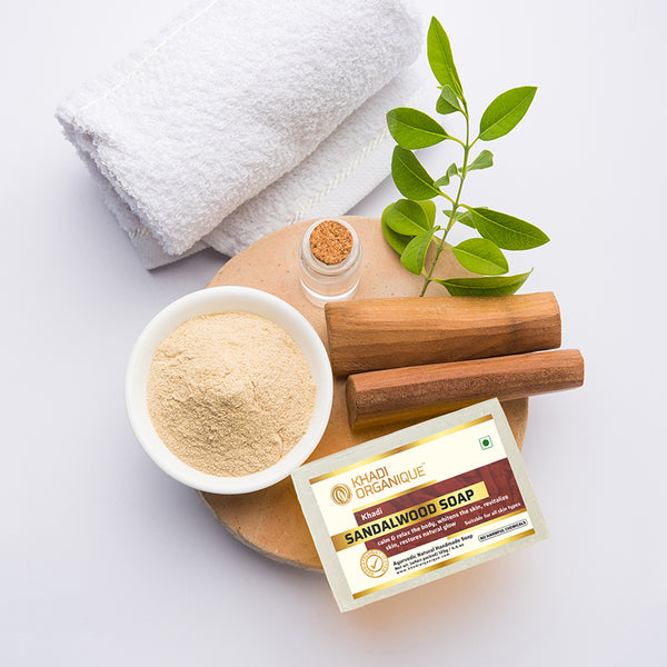 Khadi Organique Sandalwood Soap (Pack Of 3)