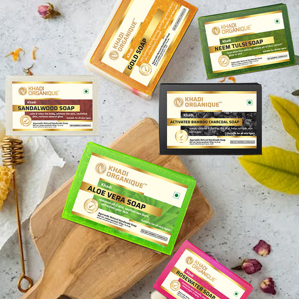 Khadi Organique Soap Kit (Set Of 6)