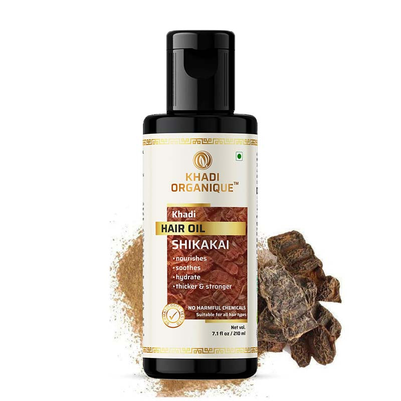 Buy Shikakai Hair Oil Online in India | Khadi Ayurvedic Herbal Shikakai ...