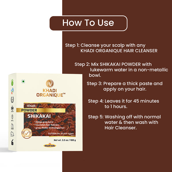 KHADI ORGANIQUE SHIKAKAI POWDER - 100g