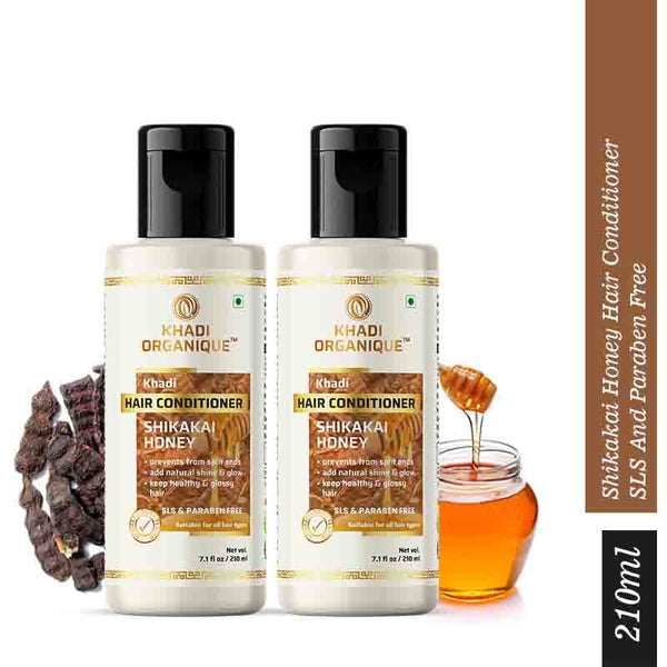 Khadi Organique Shikakai & Honey Hair Conditioner SLS Free - Pack of 2