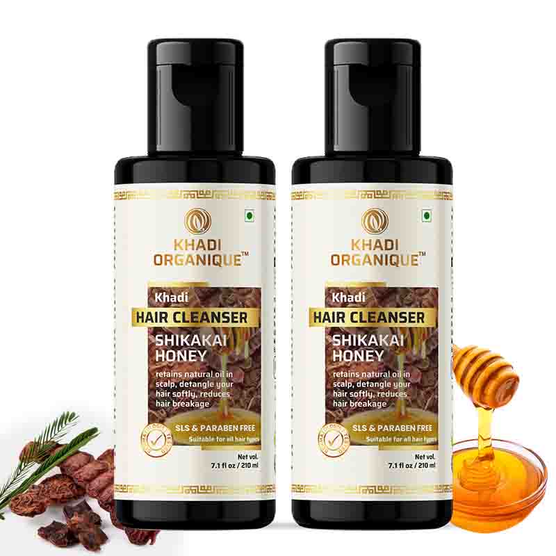 Khadi Organique Shikakai and Honey Cleanser - pack of 2