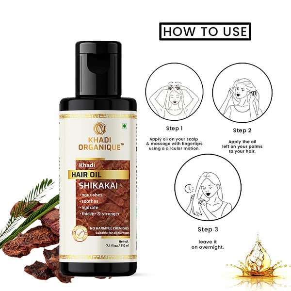Khadi Organique Shikakai Hair Oil -210ml