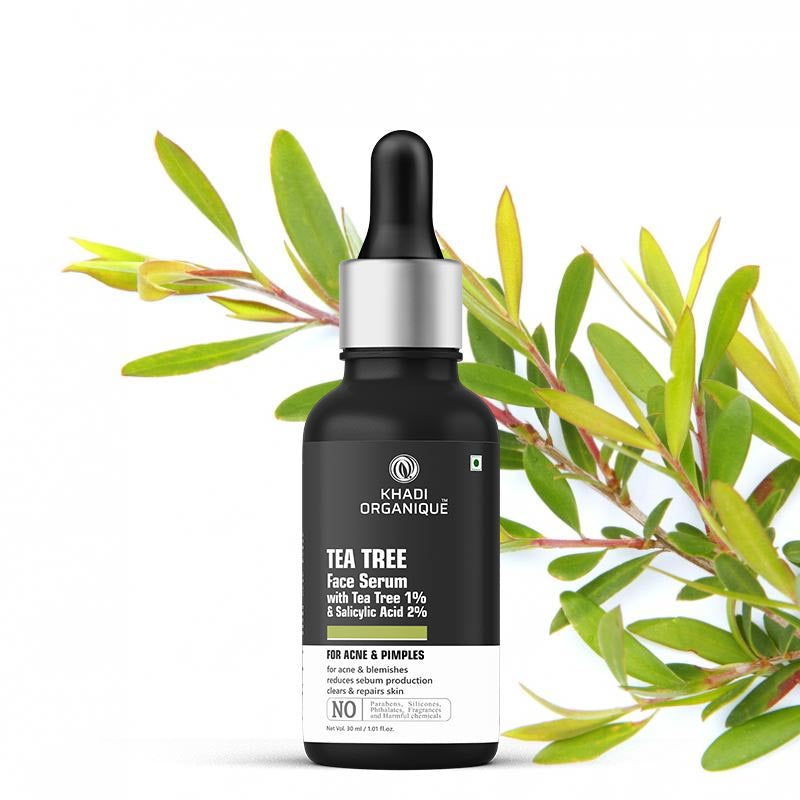 Khadi Organique Tea Tree Face Serum Tea Tree Serum for Face, Acne