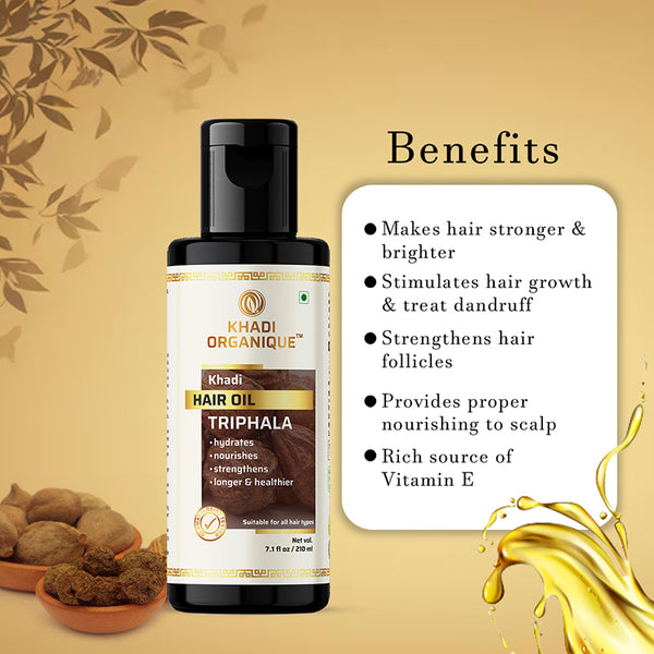 Khadi Organique Triphala Hair Oil -210ml