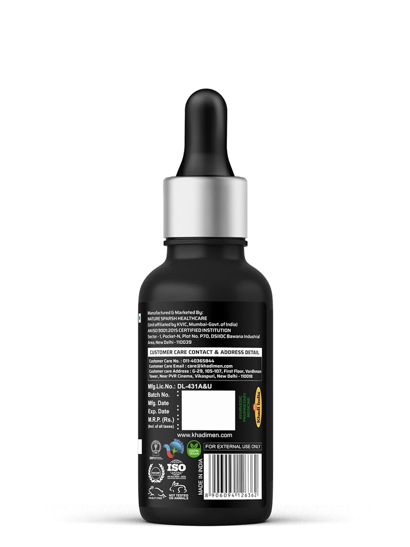 Khadi Men Vitamin C Face Serum For Anti-Aging Brightening Serum with Hyaluronic Acid & Natural Antioxidants for Youthful Radiance