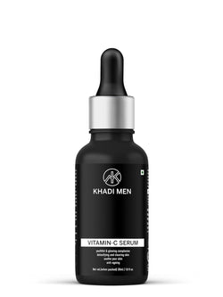 Khadi Men Vitamin C Face Serum For Anti-Aging Brightening Serum with Hyaluronic Acid & Natural Antioxidants for Youthful Radiance