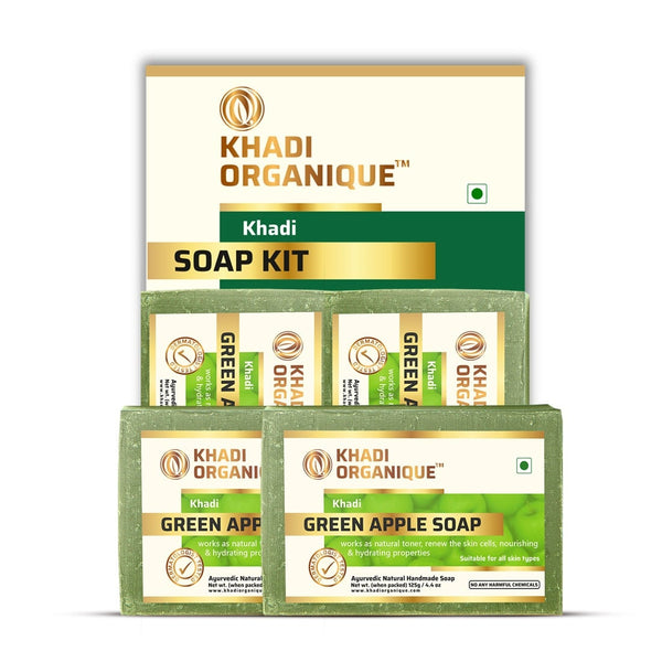 Khadi Organique Green Apple Soap Combo Kit