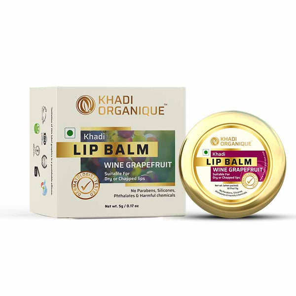 Khadi Organique Wine Grapefruit Lip Balm
