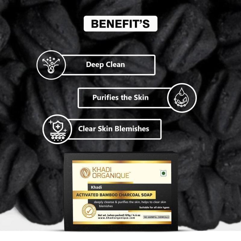 ACTIVATED BAMBOO CHARCOAL SOAP (Pack Of 3)