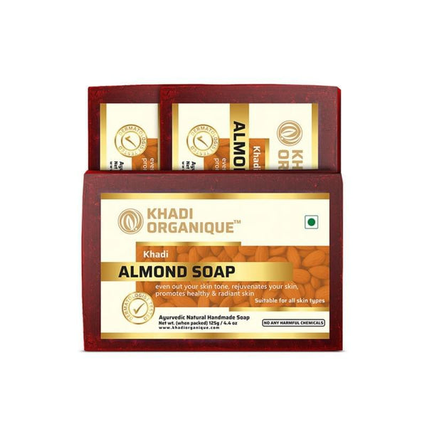 KHADI ORGANIQUE ALMOND SOAP (Pack Of 3)