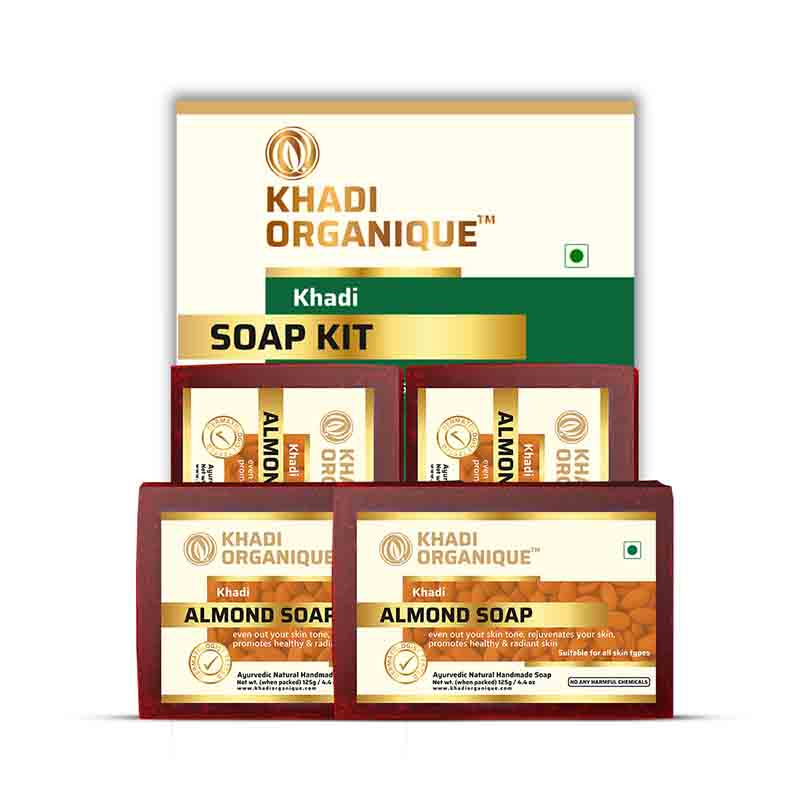 Khadi Organique Almond Soap Combo Kit