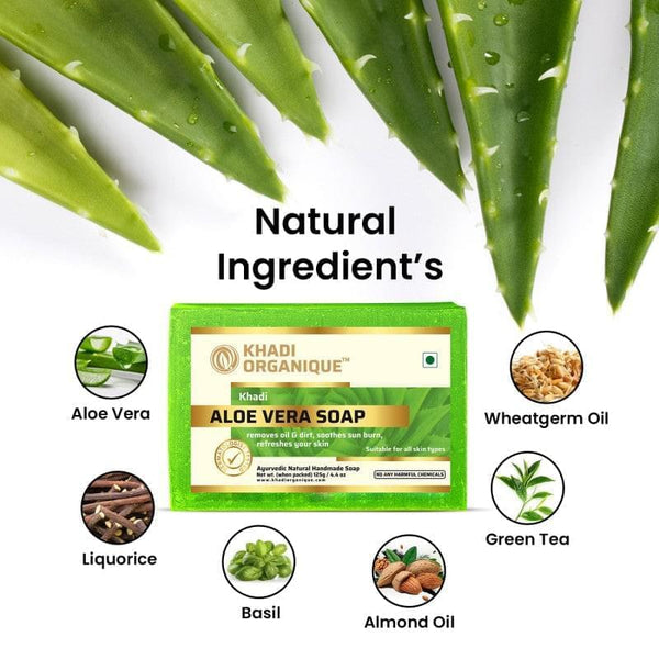 Khadi Organique Aloe Vera Soap Combo Kit