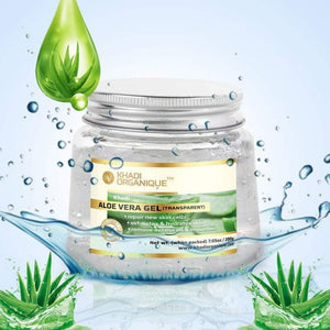 Khadi Organique Aloevera Gel (Transparent) Pack Of 2