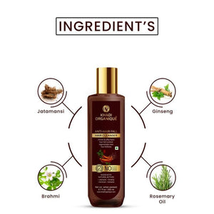 Anti-Hairfall Hair Cleanser/Shampoo - SLS And Paraben Free - khadiorganique