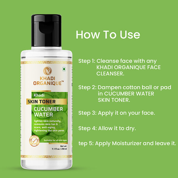 Khadi Organique Cucumber Water Skin Toner