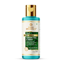 Khadi Organique Green Tea & Mint Body Wash - SLS And Paraben Free