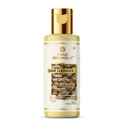 Khadi Organique Soya Protein Hair Cleanser/Shampoo - SLS And Paraben Free - 210ml