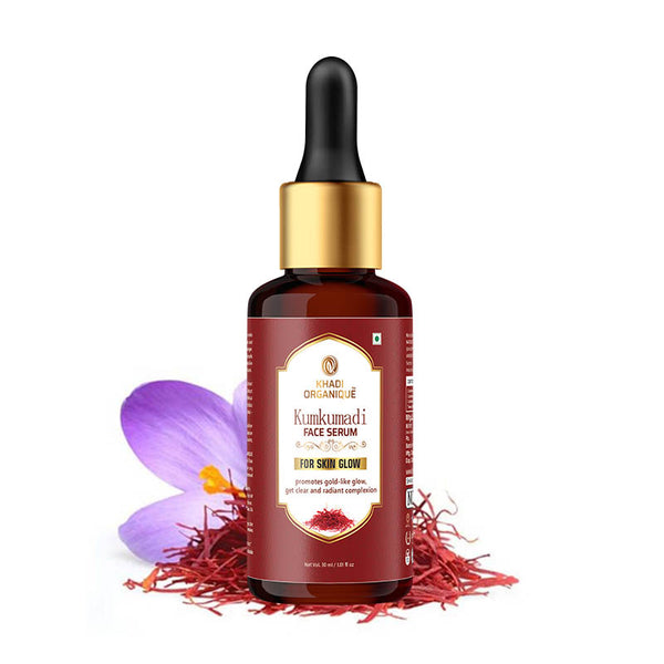 Khadi Organique Kumkumadi Face Serum For Radiance Glow Skin With 100% Natural Ingredients - 30ML