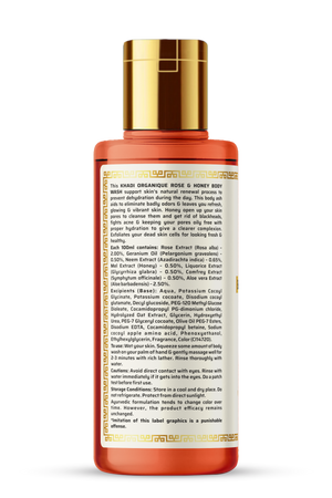 Khadi Organique Rose & Honey Body Wash (SLS & Paraben Free)