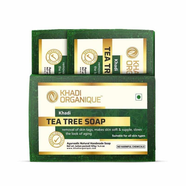 KHADI ORGANIQUE TEA TREE SOAP (Pack Of 3)