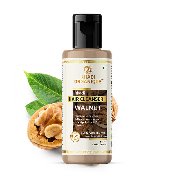 Khadi Organique Walnut Hair Cleanser (Shampoo) - Sls & Paraben Free