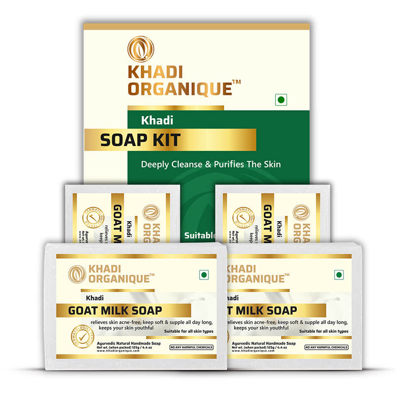 Khadi Organique  Goat Milk Soap Combo Kit
