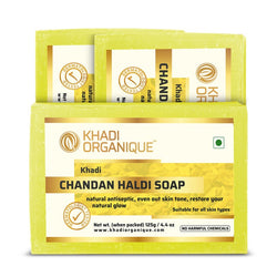 Khadi Organique Chandan Haldi Soap (Pack Of 3)