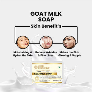 KHADI ORGANIQUE GOAT MILK SOAP (Pack Of 3)