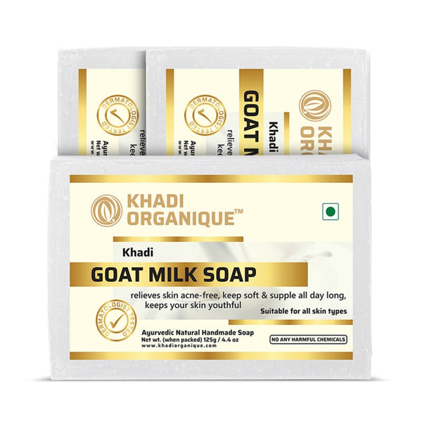 KHADI ORGANIQUE GOAT MILK SOAP (Pack Of 3)