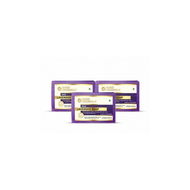Khadi Organique Lavender Soap (Pack Of 3)