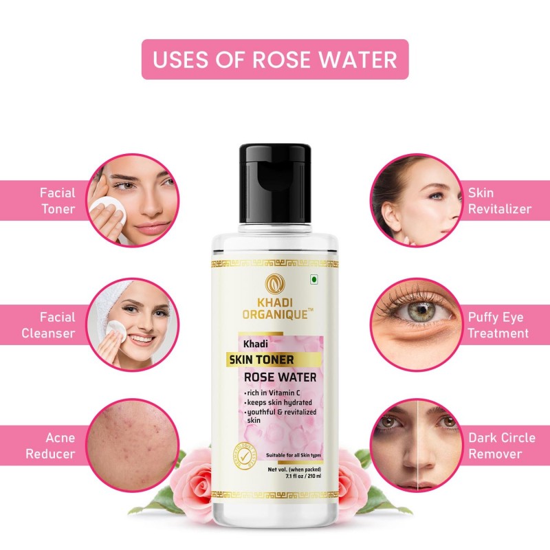 Khadi Organique Rose Water Skin Toner