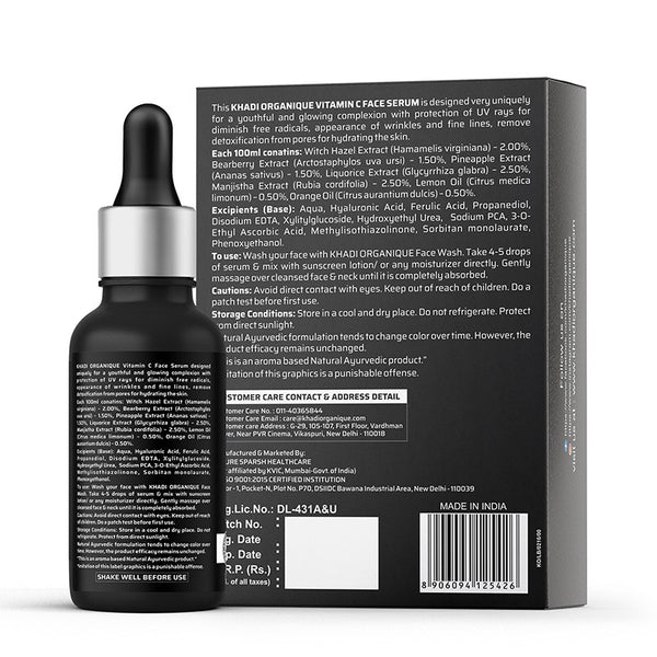 Khadi Organique Vitamin C Facial Serum-30 ml